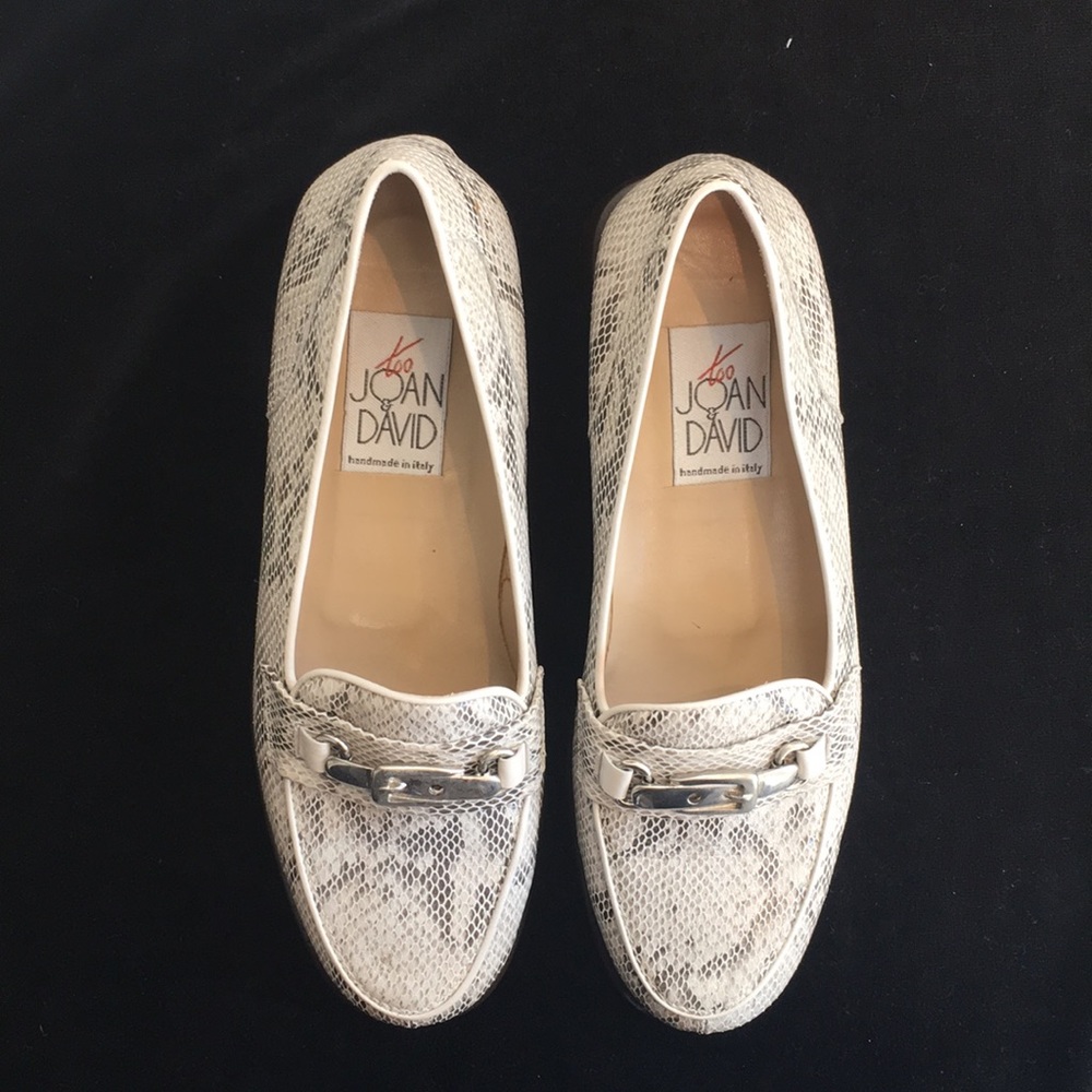 Joan & David Real Snakeskin Loafers w/Silver - NWT - Picture 5 of 7